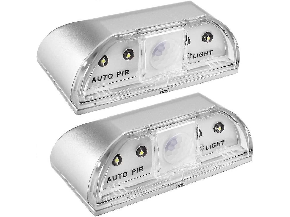 Pack Rebe con 2 luces para orificios de puerta con sensor de movimiento y 4 bombillas LED automáticas.
