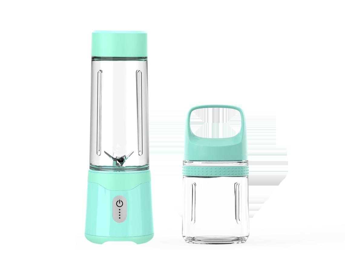 Mezclador De Smoothies Portátil, 600 Ml, Usb Recargable, Batería De 4000 Mah, 31,7 X 9,9 X 9,9 Cm, Negro