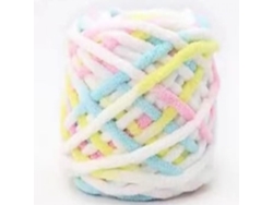 Vylara Hilo Grueso Suave 100g Para Tejer Y Crochet, Bufanda, Jersey, Alfombra Diy - Amarillo, Blanco, Azul, Rosa