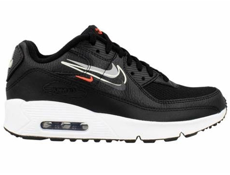 Tenis Deportivas NIKE Air Max 90 Niños (Negro -Material Sintético -38)