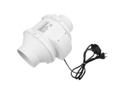 Ventoinha Duct Inline 4'' 26w Plástica Ventilação Banheiro