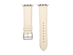 Correa De Piel Para Reloj Inteligente Ios Series Se 8 7 6 5 4 3 2 1 42 Mm 44 Mm 45 Mm Beige
