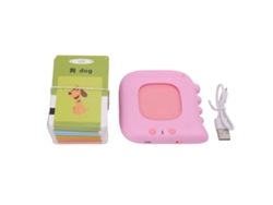 Máquina De Educación Temprana Con Tarjetas Dinosaurio Fink, Juguetes De Aprendizaje Con 224 Audiolibros Ajuste De Volumen