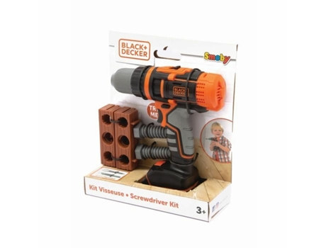 Taladro de juguete SMOBY Black Decker (Negro - Plástico - 3 Años)