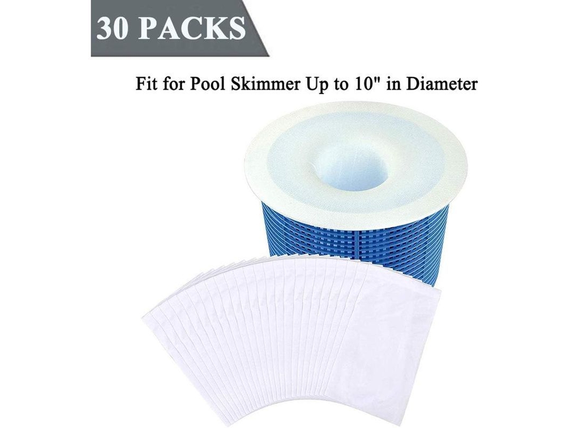 30 Calcetines Para Skimmer, Soportes Para Filtros Y Cestas Para Piscinas Y Spas Yqo