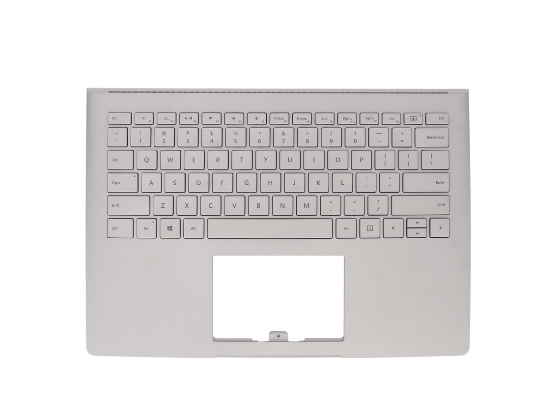 Base De Teclado Substituição Para Microsoft Surface Book 1ª Geração 1703 1704 1705 1706 Abs Prata