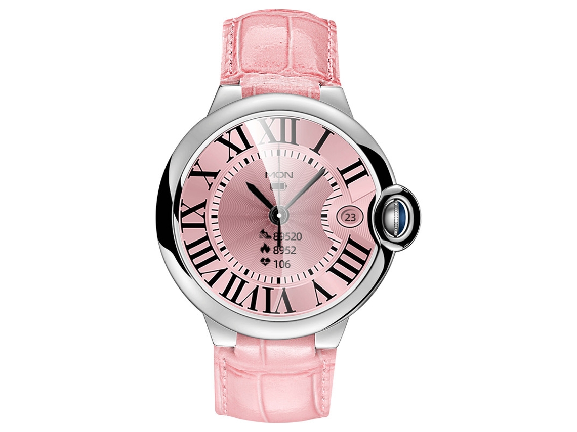 Reloj inteligente AW28 multifuncional con Bluetooth, llamadas, resistente al agua, fitness, color rosa, Jytgalx