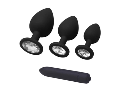 Plug Anal PETHUEL Starter Kit 4 piezas XYX-H1-0426-1 Negro