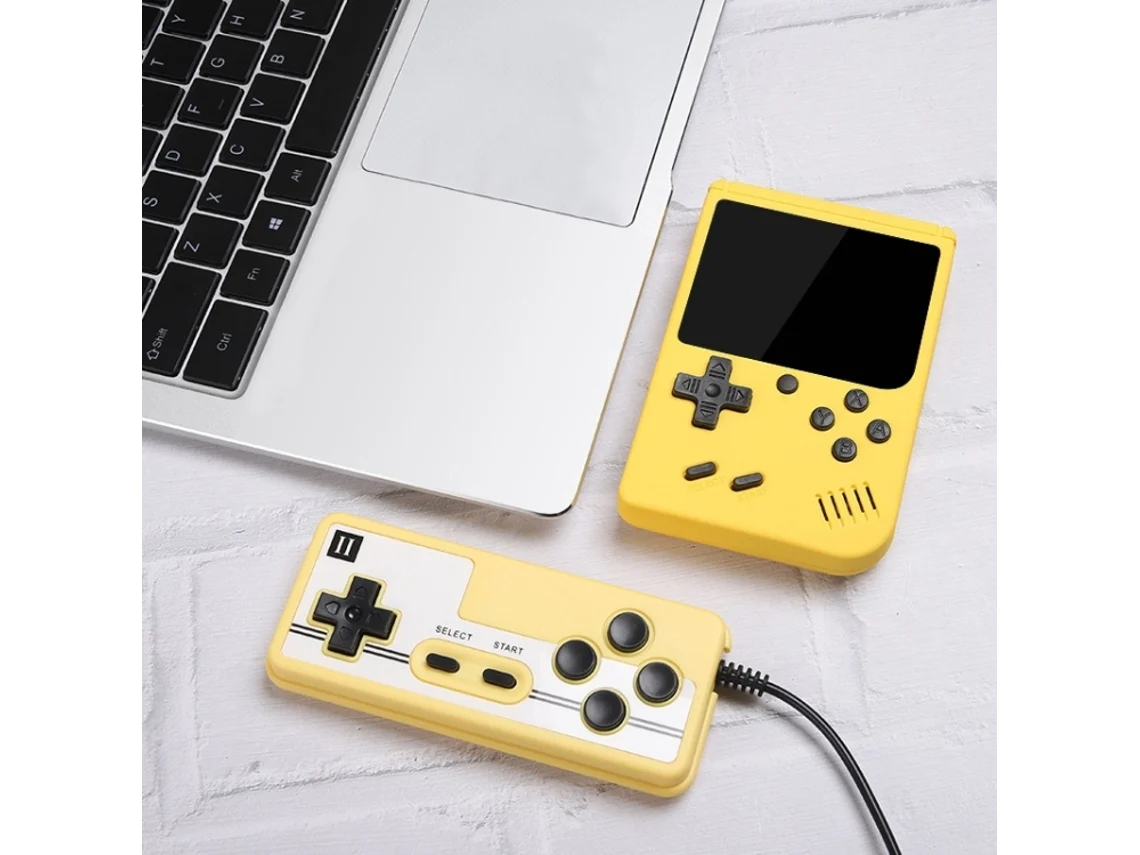 MK500 - Mini consola de juegos portátil retro - Pantalla de 3 pulgadas - 500 juegos integrados - Dos jugadores