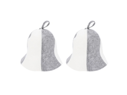 2 gorros de sauna absorbentes y transpirables para sala de vapor y baño.