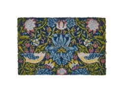 Felpudo de coco motivo floral multicolor SAKESAR