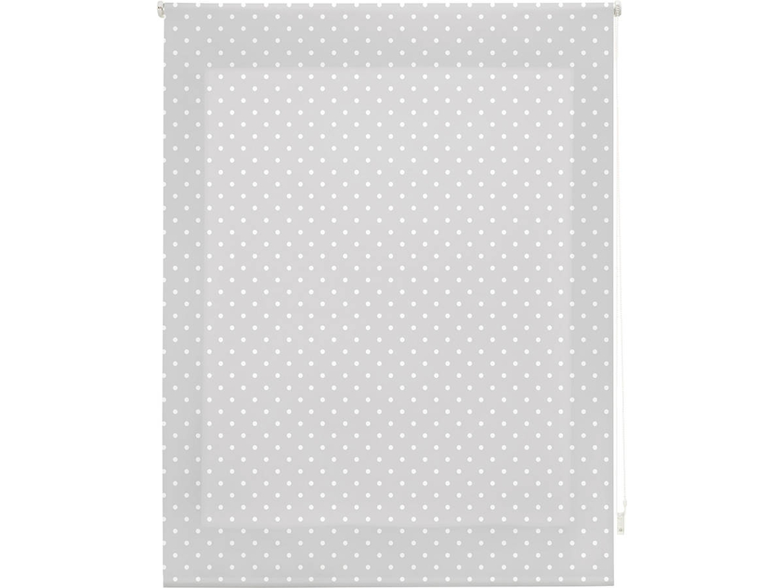 Estor Enrollable HAPPYSTOR Motas Estampado Digital Fantasia Gris 175x180 cm