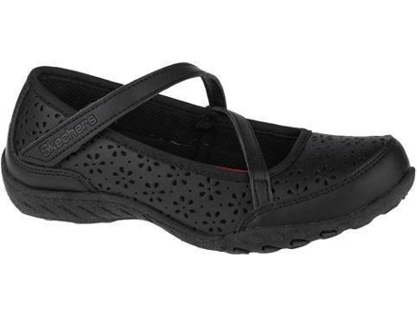 Zapatillas SKECHERS Breathe Easy Playground Poppies Niños (28.5 - Negro)