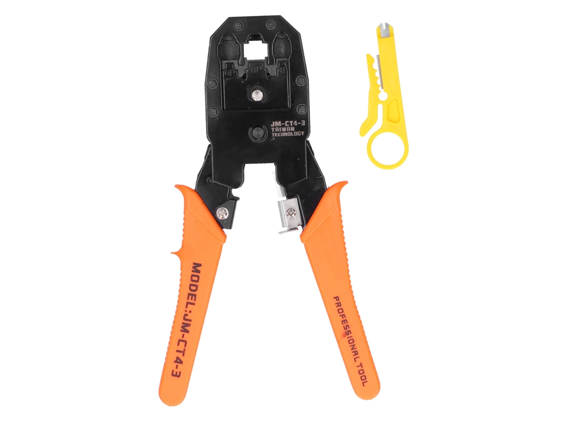 Herramienta De Crimpado De Cables De Red Con Cortador De Alambre, Superficie Electroforética Para 4p/6p/8p Jmct43