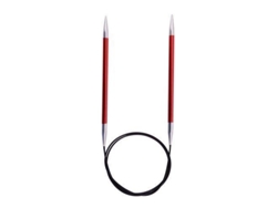 Agujas circulares fijas Knit Pro 150 cm x 2,50 mm Zing Red Kp47203 Knitpro