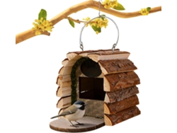 Casita De Pájaros De Madera Para Exteriores – Decoración Colgante De Madera Caseta De Exterior – Para Patio, Balcón,
