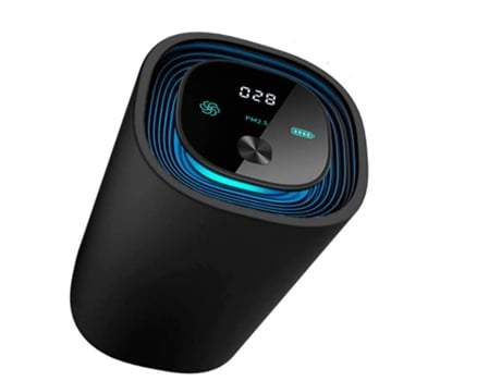 Purificador e ionizador de aire inteligente ultravioleta inalámbrico Monitor de calidad del aire inteligente portátil Pm2.5 mata el 99% de los viru...