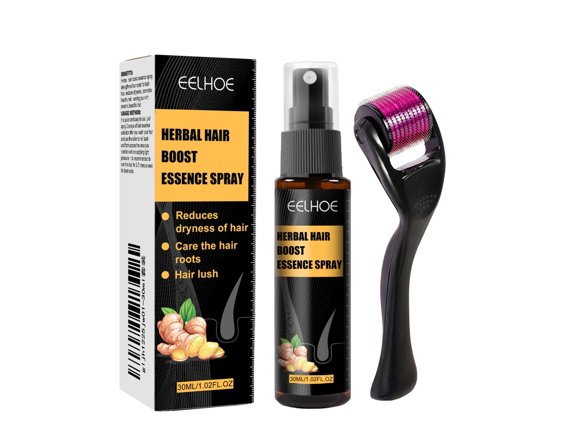 Aceite esencial en roll-on para el cuidado del cabello, a base de hierbas y anguila.