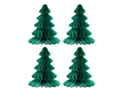 4 adornos navideños, gorro de Papá Noel en forma de panal RNEMITERY
