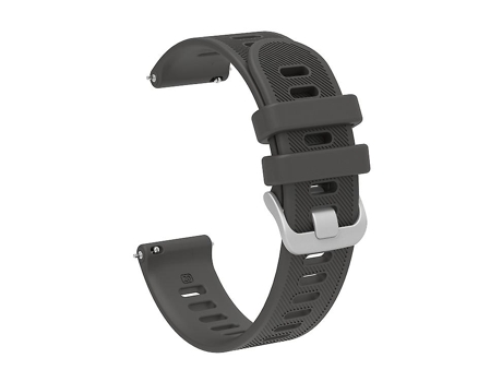 Correa para reloj Garmin Vivomove Luxe de sarga de silicona gris de 20 mm VENISYMLIS