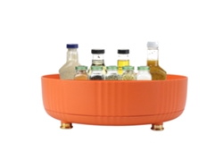 Organizador de condimentos antideslizante giratorio multifuncional, para gabinete, despensa, refrigerador, mostrador, naranja NEVEANCE