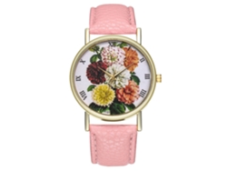 Reloj De Pulsera Casual De Moda Para Hombre Con Correa De Cuarzo Mirage En Rojo Rosa Y Negro.