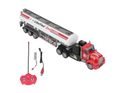 Caminhão de Combustível BJ RC com Reboque Recarregável Simulado - Brinquedo Ideal para Presente de Aniversário Infantil