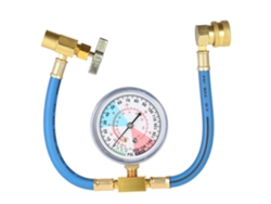 Manguera Y Manómetro Para Rellenar El Refrigerante R134a De 1/2" En El Sistema De Aire Acondicionado Del Automóvil.