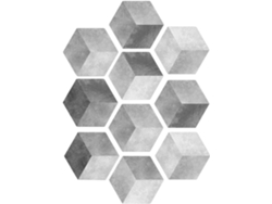 10 Pegatinas Hexagonales Antideslizantes De Pvc Para Suelo, Decoración Creativa.