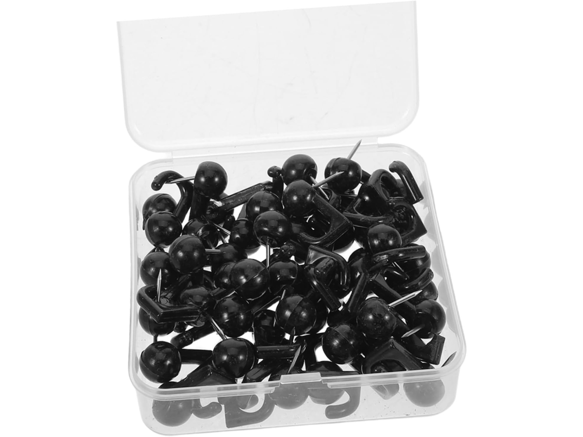 100 Piezas De Chinchetas Para Tableros De Madera, Chinchetas Para Colgar Cuadros Y Tablones De Anuncios De Corcho Para Bricolaje, Pared Segura