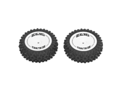 2 Neumáticos Traseros De Goma Para Coche Teledirigido Wltoys 124007
