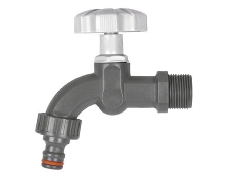 3/4 X 3/4 Bsp Válvula de Grifo de Riego de Jardín Al Aire Libre de Plástico Con Conector de Manguera