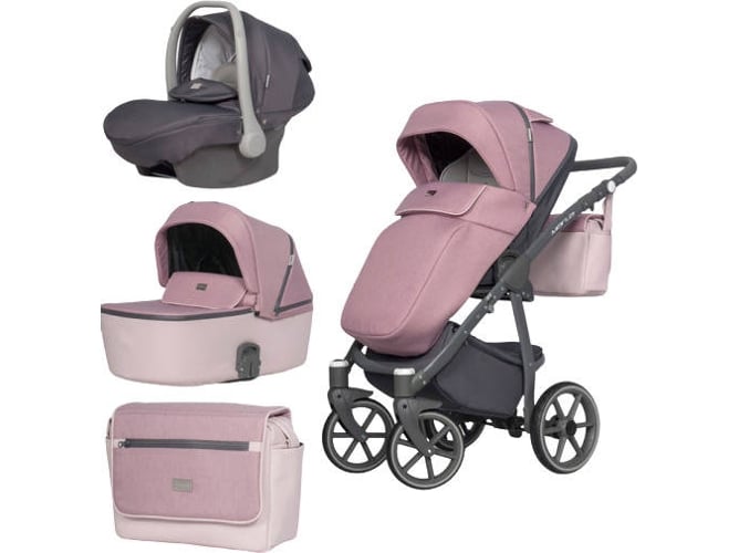 Carrito de Bebé Individual RIKO Marla + Kite Isofix Ready Scarlet