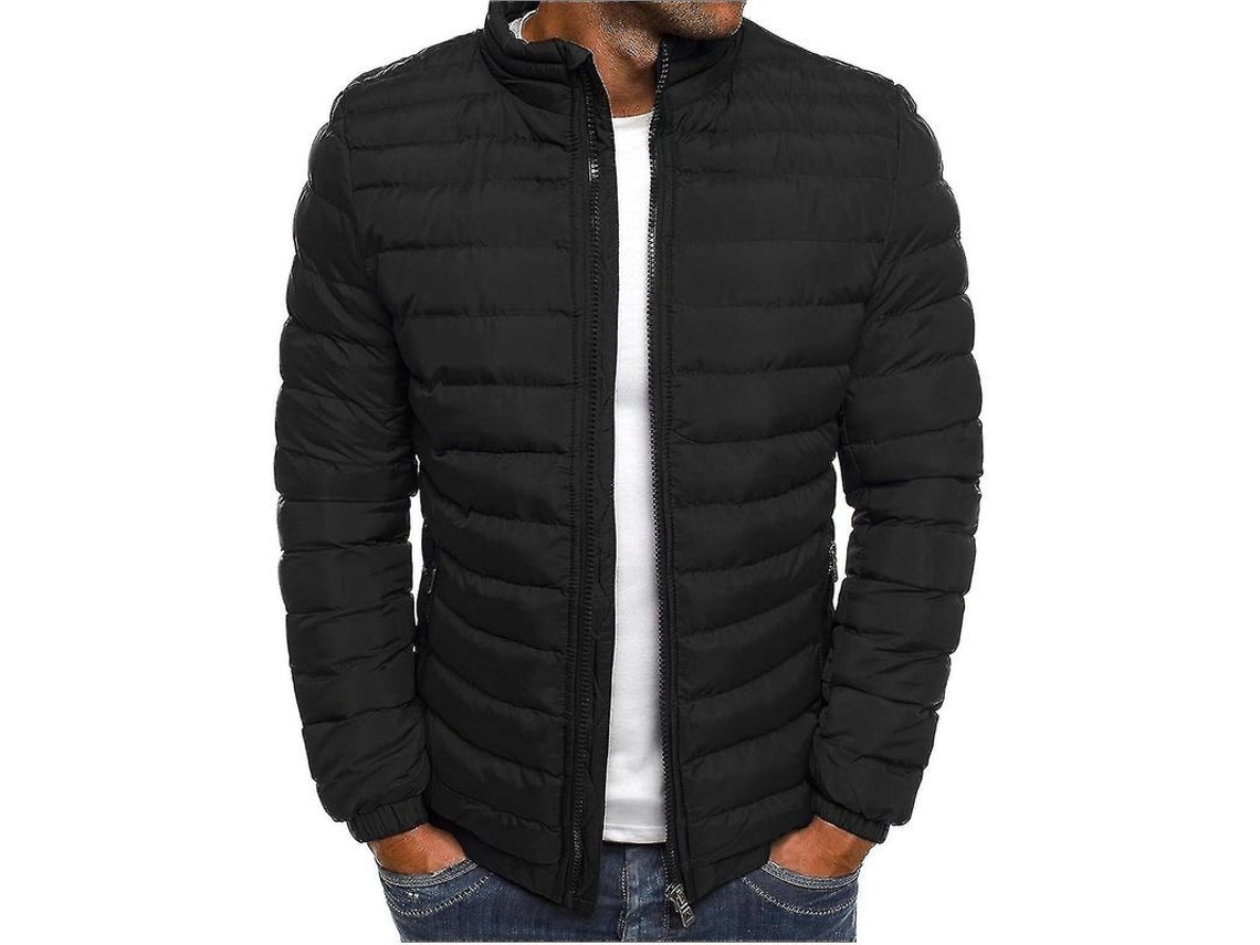 2026-chaquetas De Plumas Para Hombres Uk: Chaqueta De Algodón Relleno, Color Sólido, Caliente Y Elegante, Ideal Para Invierno Y Otoño