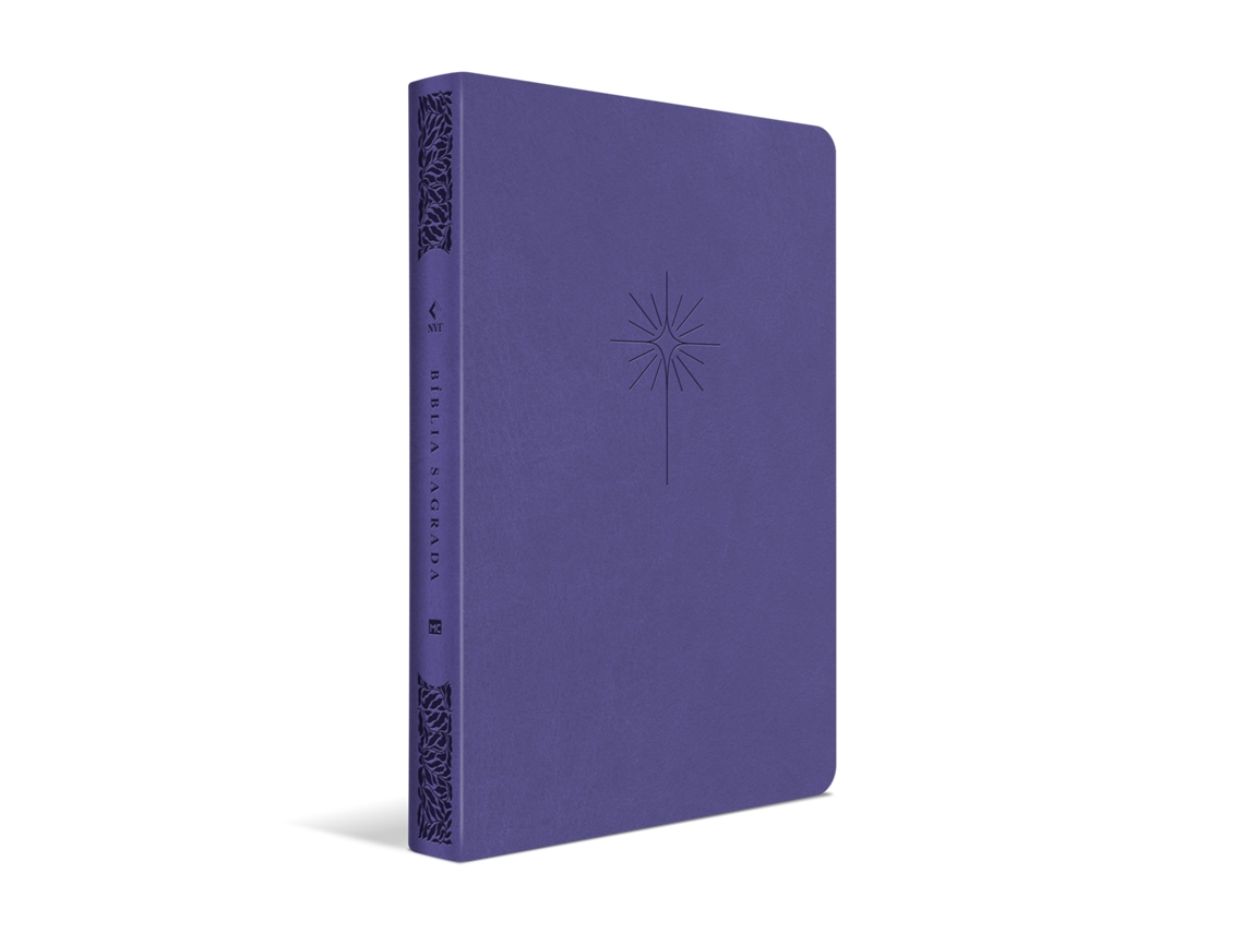 Libro Bíblia Nvt - Filament - Lilás, Luxo Couro Sintético Slim Letra Grande De Mundo Cristão (portugués)