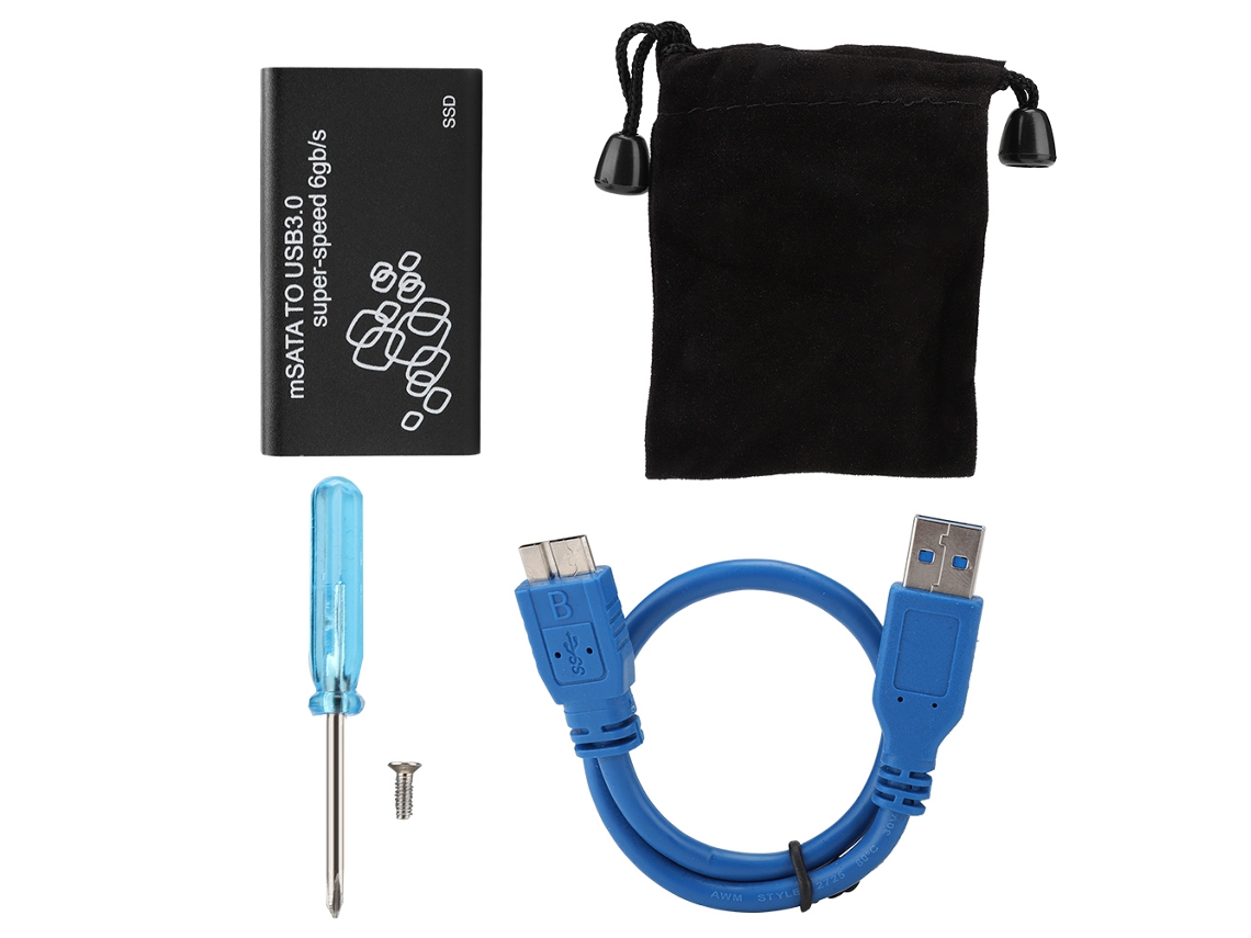 Caja De Disco Duro Móvil (msata A Usb3.0 Mini De 1.8 Pulgadas)