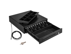Cajón de caja registradora Succebuy de 12 V y 16 pulgadas con bandeja para 5 billetes y 8 monedas para Pos
