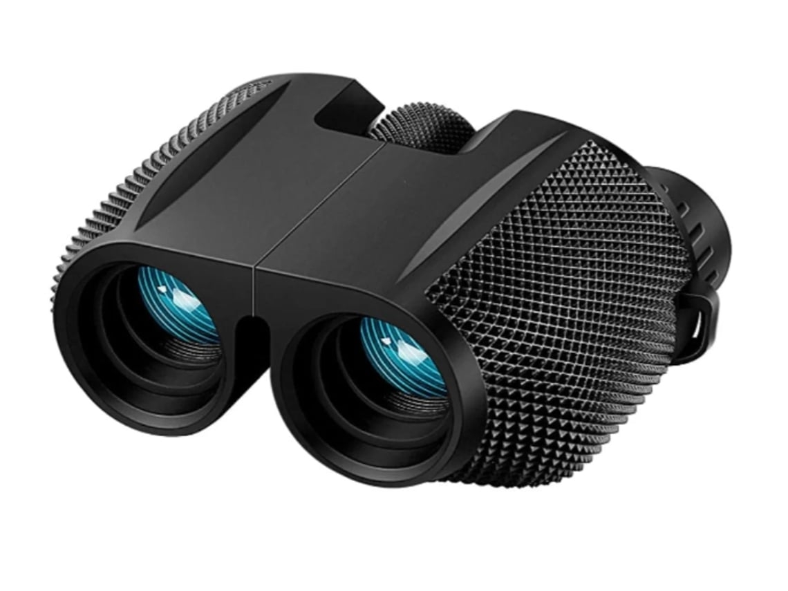 Binoculares de alta potencia 10x25 para adultos y niños, impermeables, ideales para actividades al aire libre, senderismo, fotografía, viajes, color negro USHION