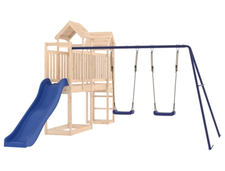 Parque Infantil De Exterior VIDAXL Marrón Madera
