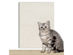 Protector Antiarañazos Para Gatos Con Base Autoadhesiva, 40x100cm. Protege Sofás, Suelos Y Sillas De Arañazos. Digitallab (blanco)