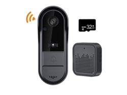 Videoportero Inalámbrico Con Tarjeta De 32 Gb, Intercomunicador Bidireccional, Visión Nocturna Infrarroja (modelo M15) Czhhmart