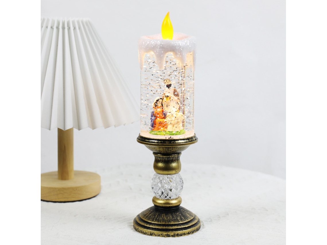 Lámpara de vela musical recargable Yuysan modelo D para decoración navideña