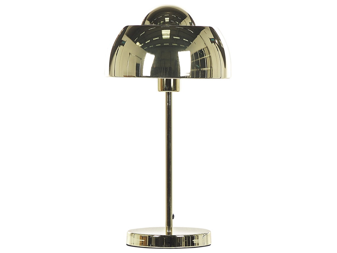 Lámpara de mesa BELIANI Senette de Metal Dorado 24x24x44