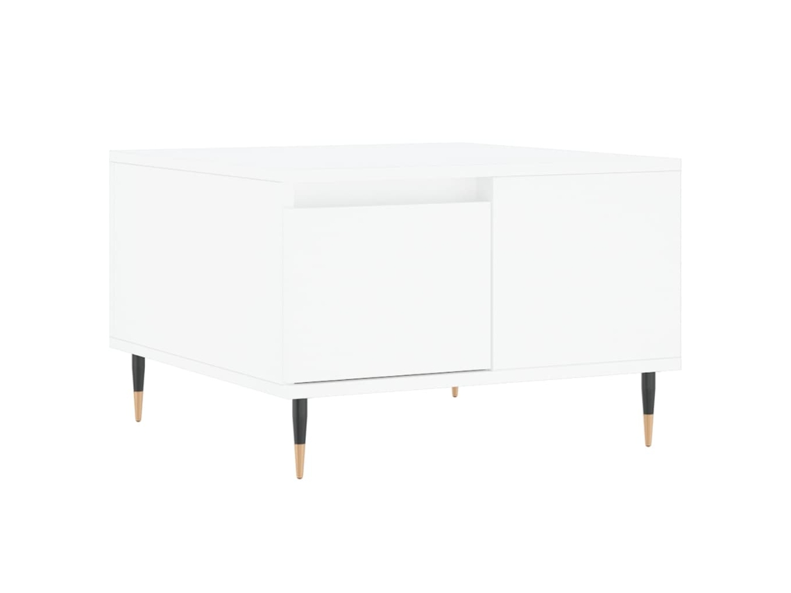 Maison Exclusive - Mesa De Centro Madera Contrachapada Blanco 55x55x36,5 Cm
