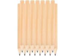 Lápices Cortos 100u De Madera Negro Para Oficina Compacto