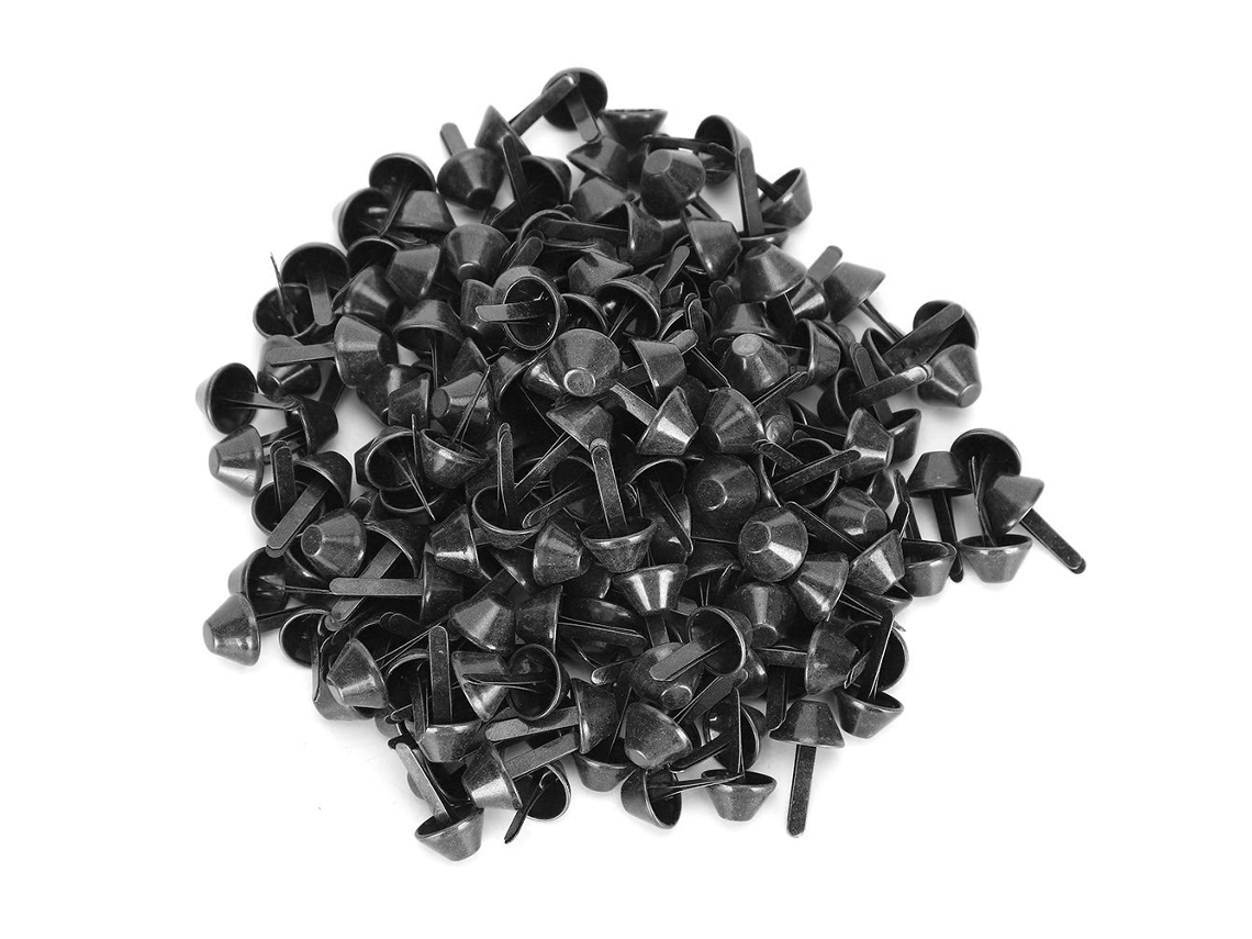 200pcs Flat Feet Studs Accesorios De Manualidades Cuero Estilo Diy A La Óxido Para Bolsos Equipaje Zapatos Y Mano