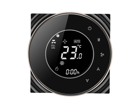 Termostato Wi-Fi Programable Semanal SLOWMOOSE Hyundai Room para Aire Acondicionado Preto/24Vac 4Pipe