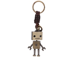 Llavero De Robot Adorable Con Correa De Piel Sintética Tejida A Mano - Regalo Decorativo