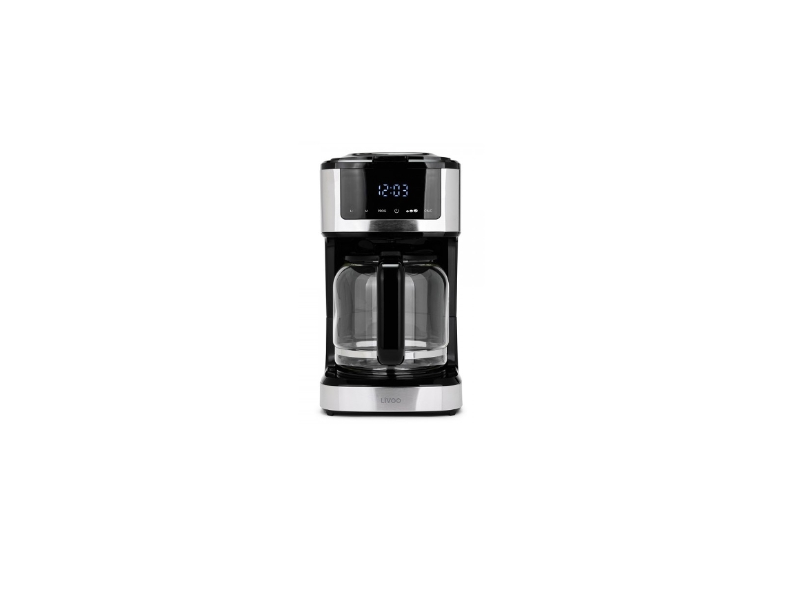 Cafetera de filtro programable 15 tazas 900w negra DOD208 - LIVOO