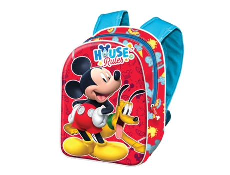 Mickey Mouse Rules Mochila 3D Mini, Azul